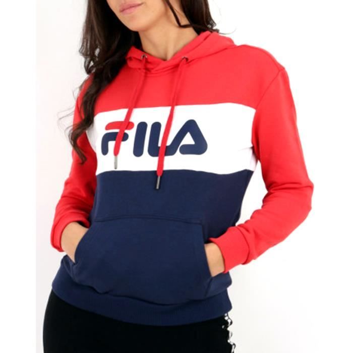 sweat fila femme a capuche